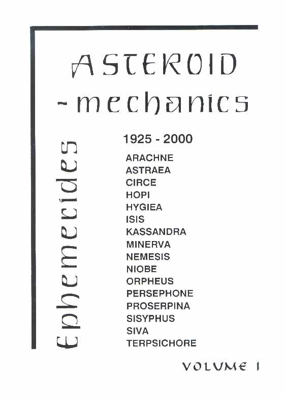Asteroid Mechanics